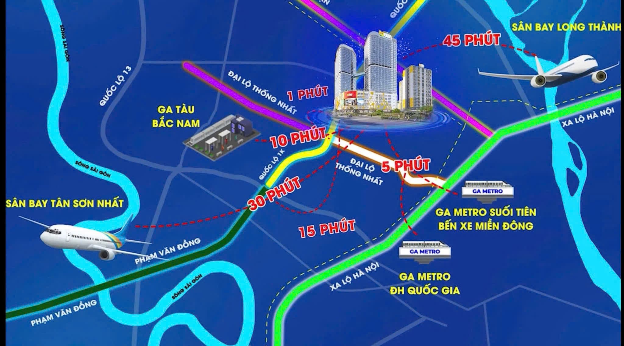 Vị trí Bcons Center City