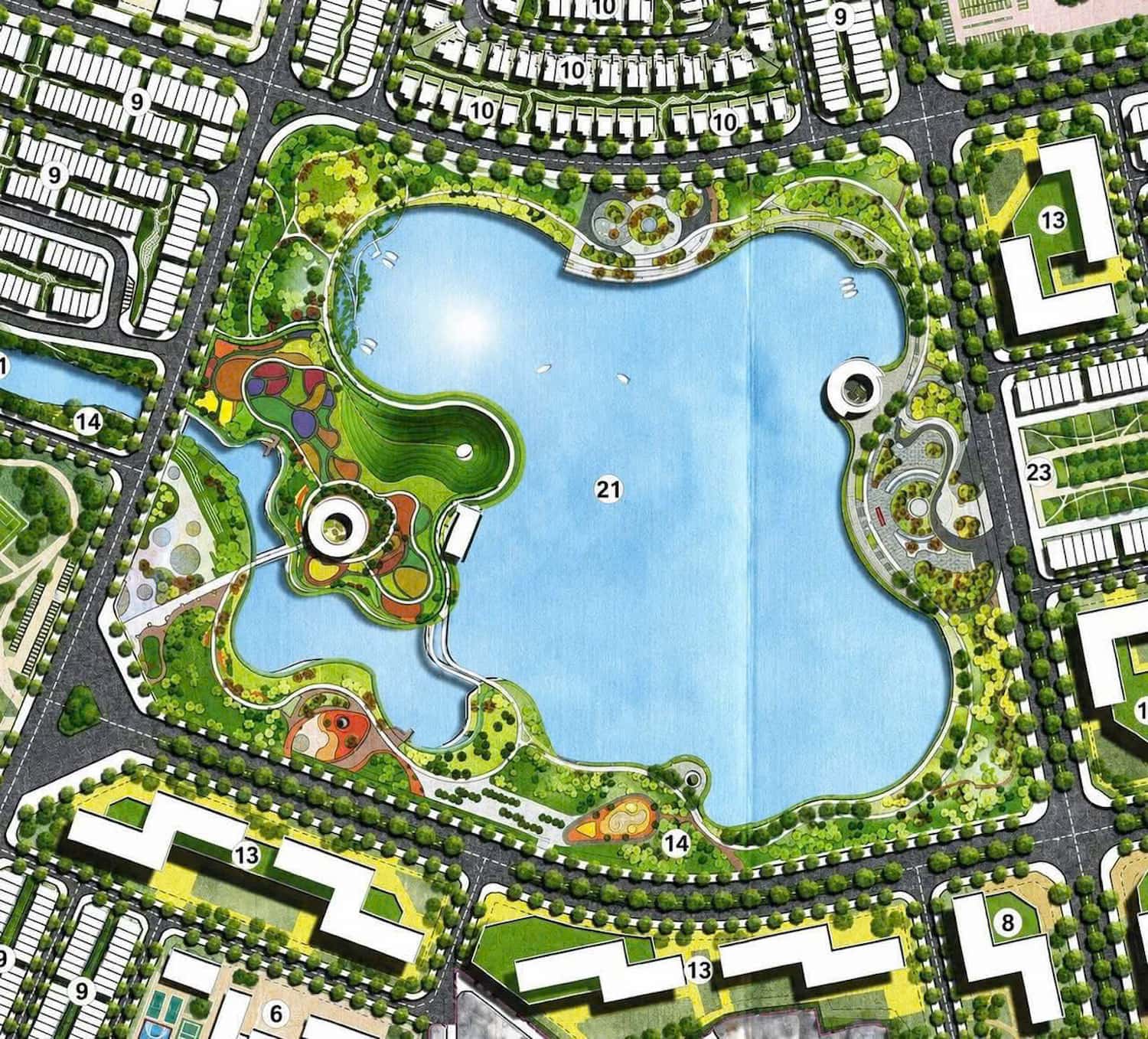Mặt bằng tổng thể Forestia Park Phố Nối